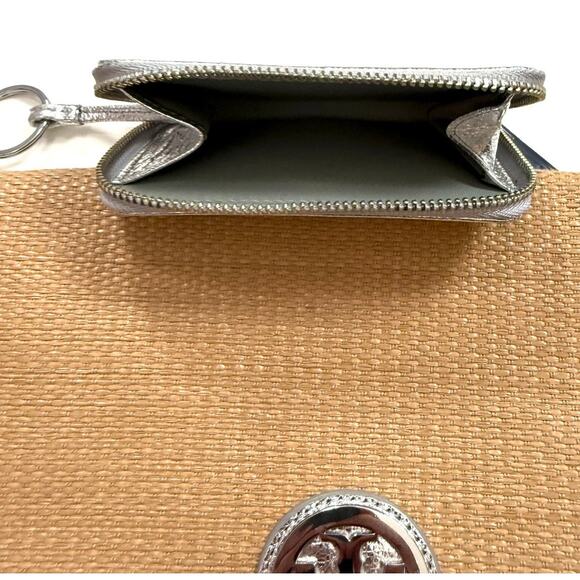 Tory Burch Woven Logo Crossbody Clutch and Wallet - Picture 16 of 16
